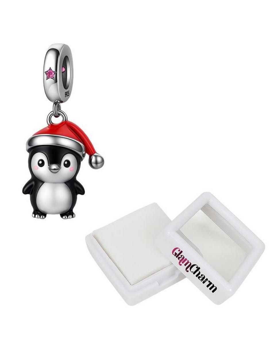 Charm de pingüino de plata P 925 4