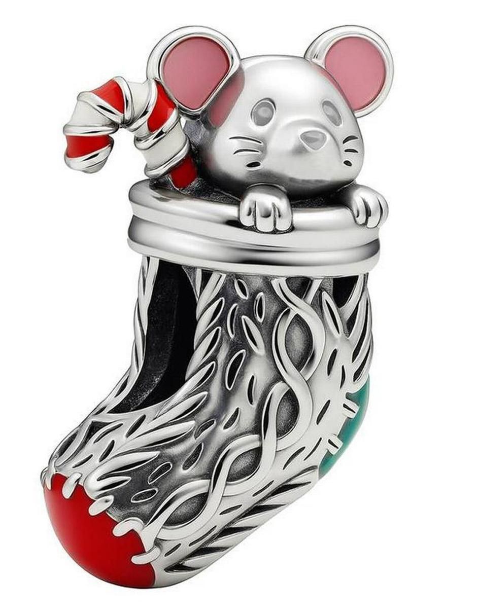 Charm de ratón de plata P 925