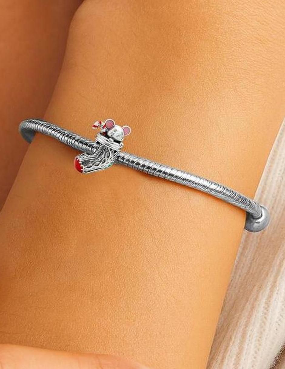 Charm de ratón de plata P 925 4