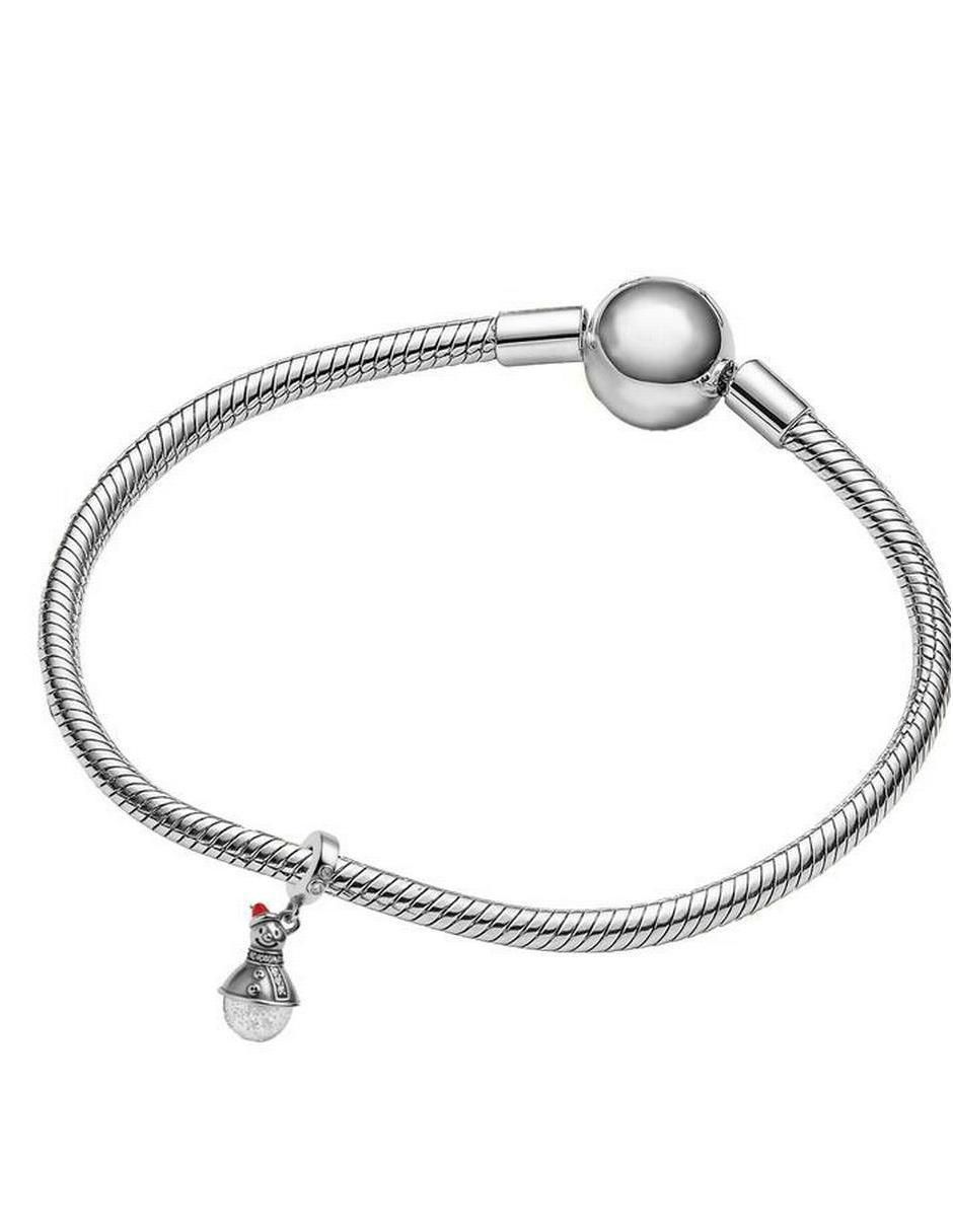 Charm de muñeco de nieve de plata P 925 2
