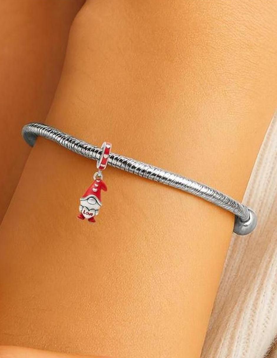 Charm de gnomo navidad de plata P 925 4