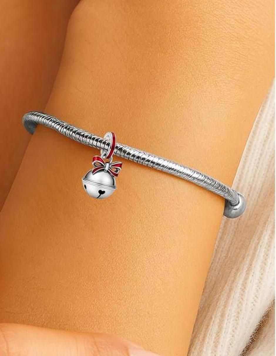 Charm de cascabel de plata P 925 4