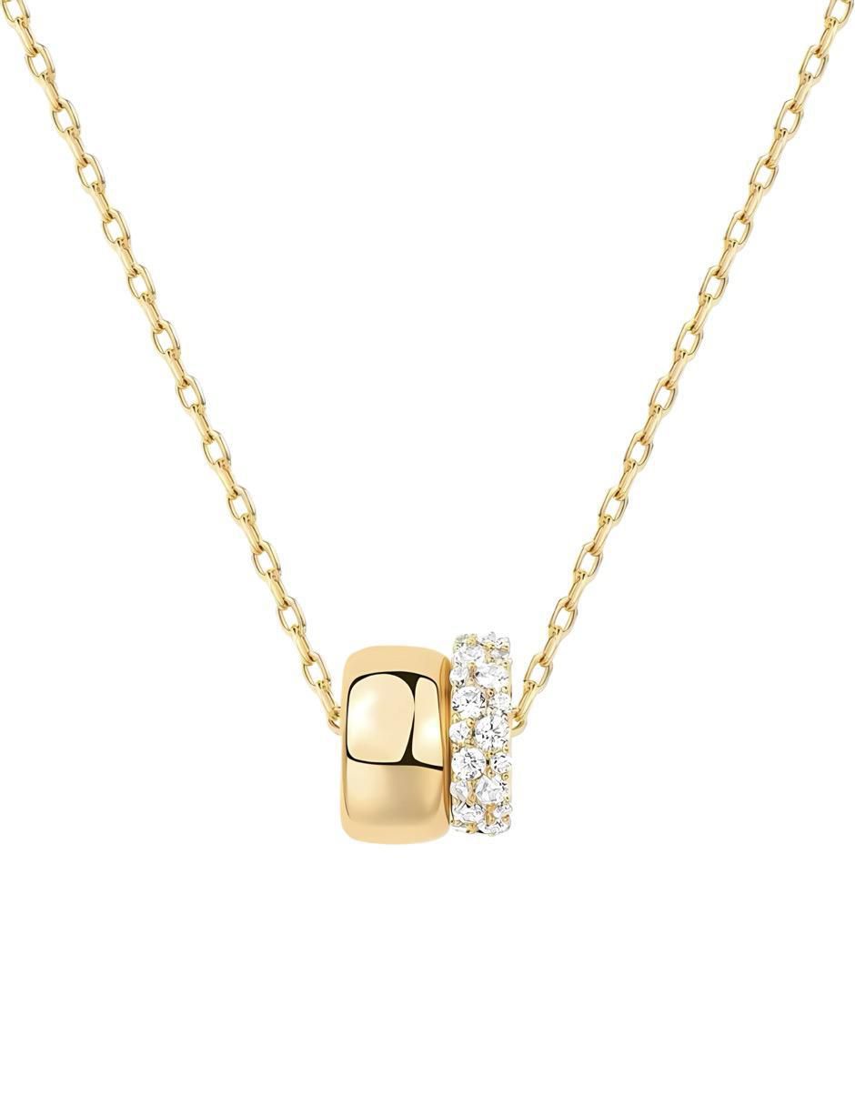 Collar con dije de plata P 925 y oro 14 k Collar con dije de plata P 925 y oro 14 k