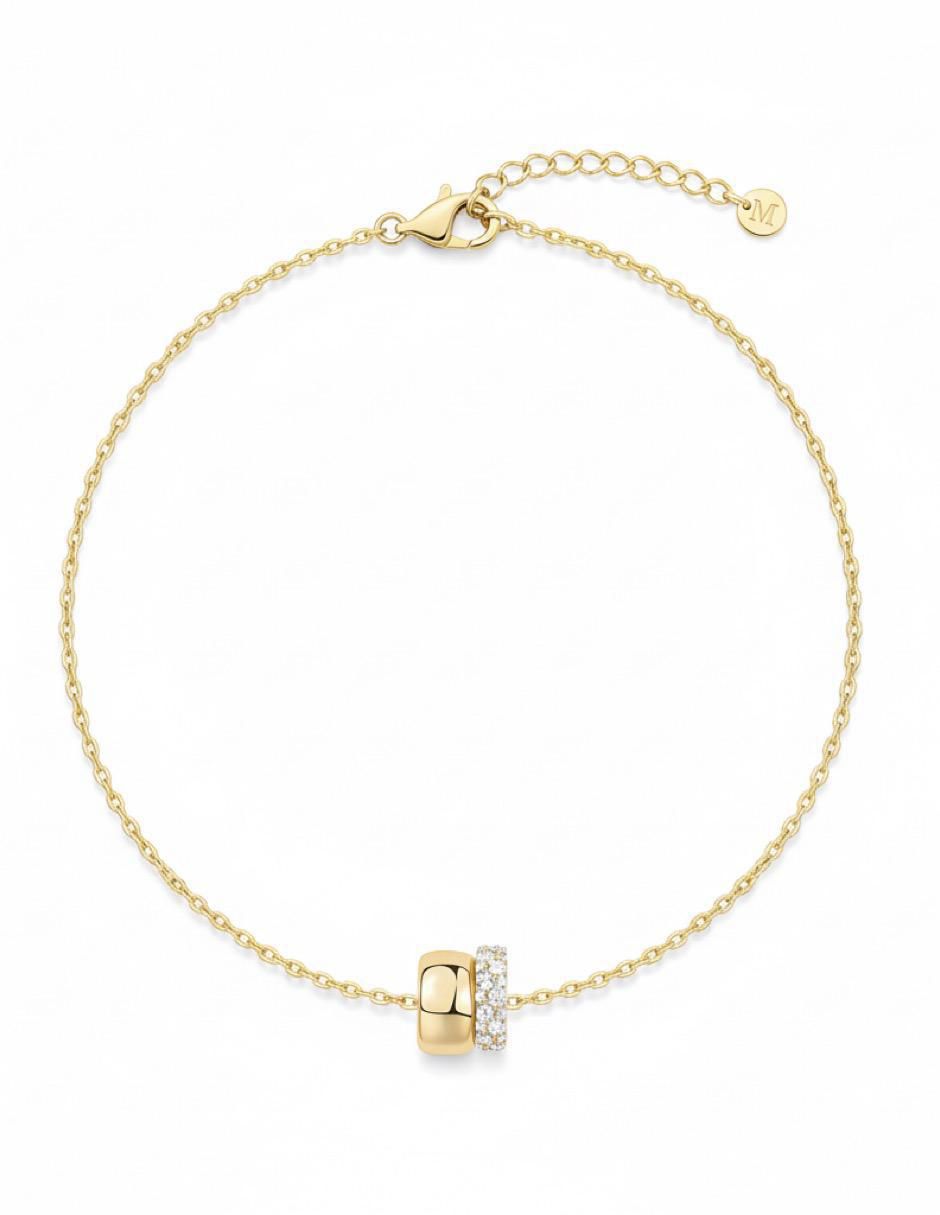 Collar con dije de plata P 925 y oro 14 k 2