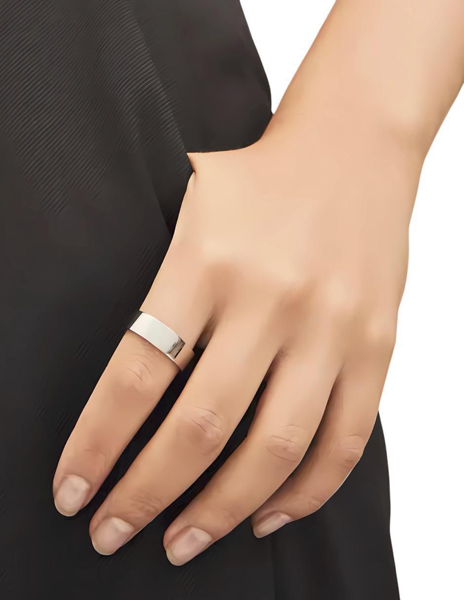 Anillo P 925 de plata brillante 4