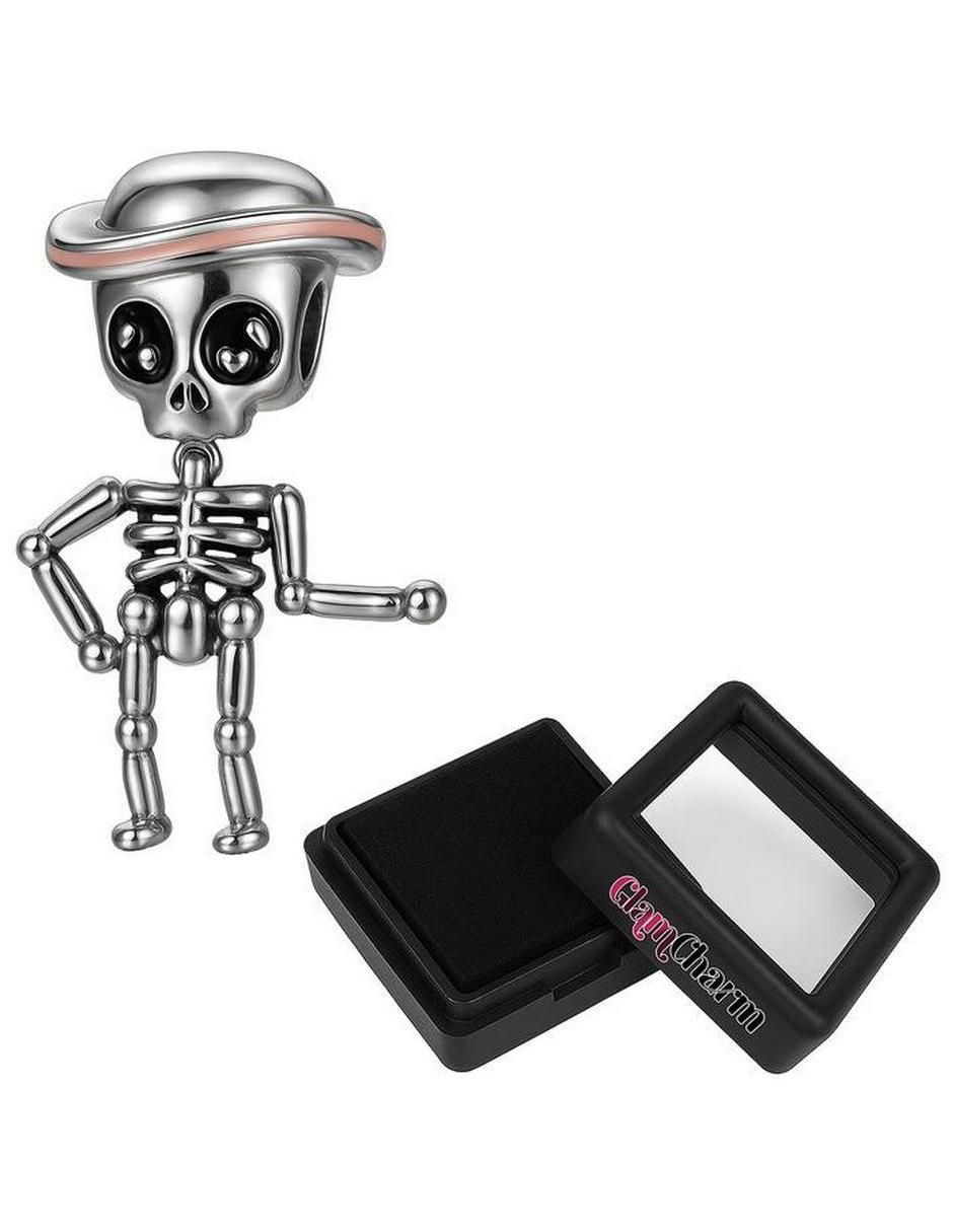Charm de esqueleto de plata P 925 3