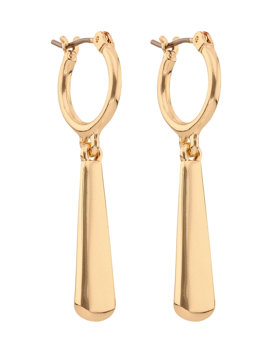 Aretes largos ryleigh con acabado liso liso 4