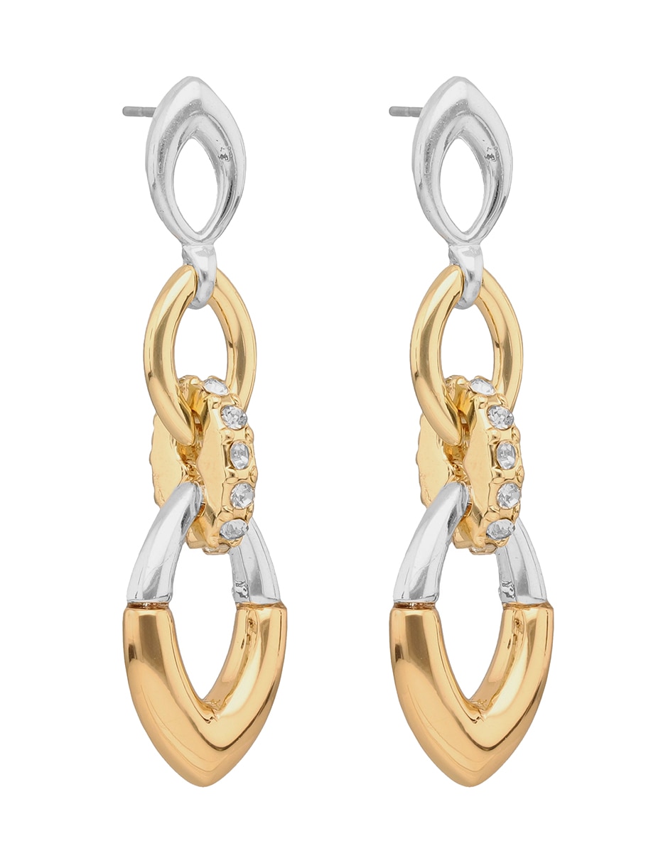 Aretes largos Tulip Time con acabado brillante 2