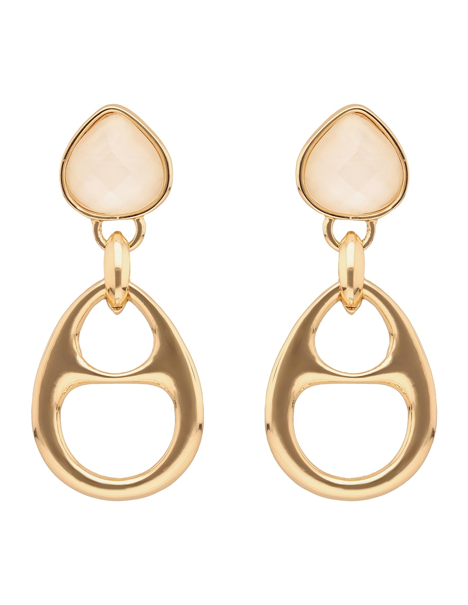 Aretes largos con acabado esmaltado Aretes largos con acabado esmaltado
