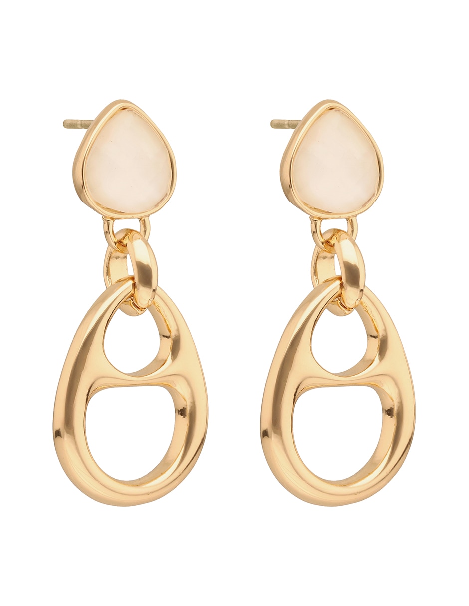 Aretes largos con acabado esmaltado 2
