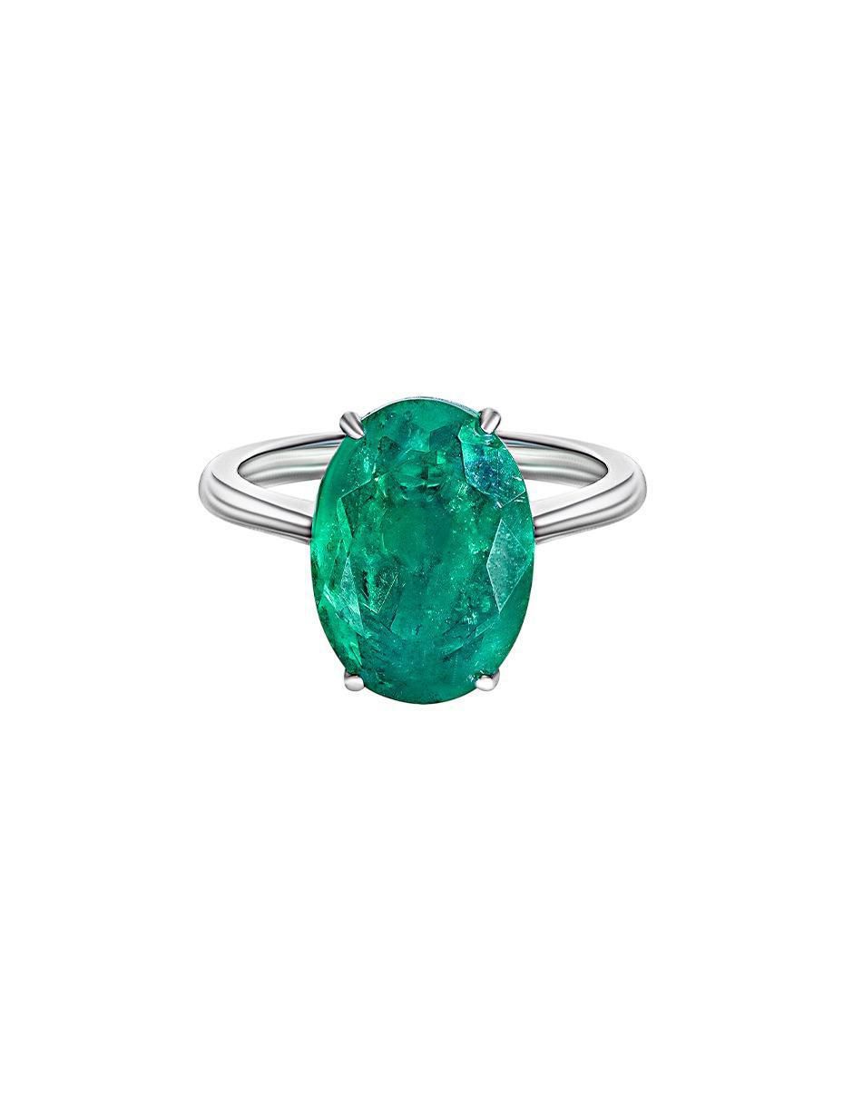 Anillo P 925 de plata esmeralda Anillo P 925 de plata esmeralda