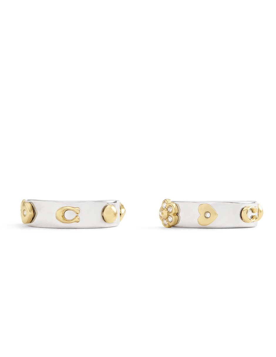 Aretes huggies con acabado brillante 3