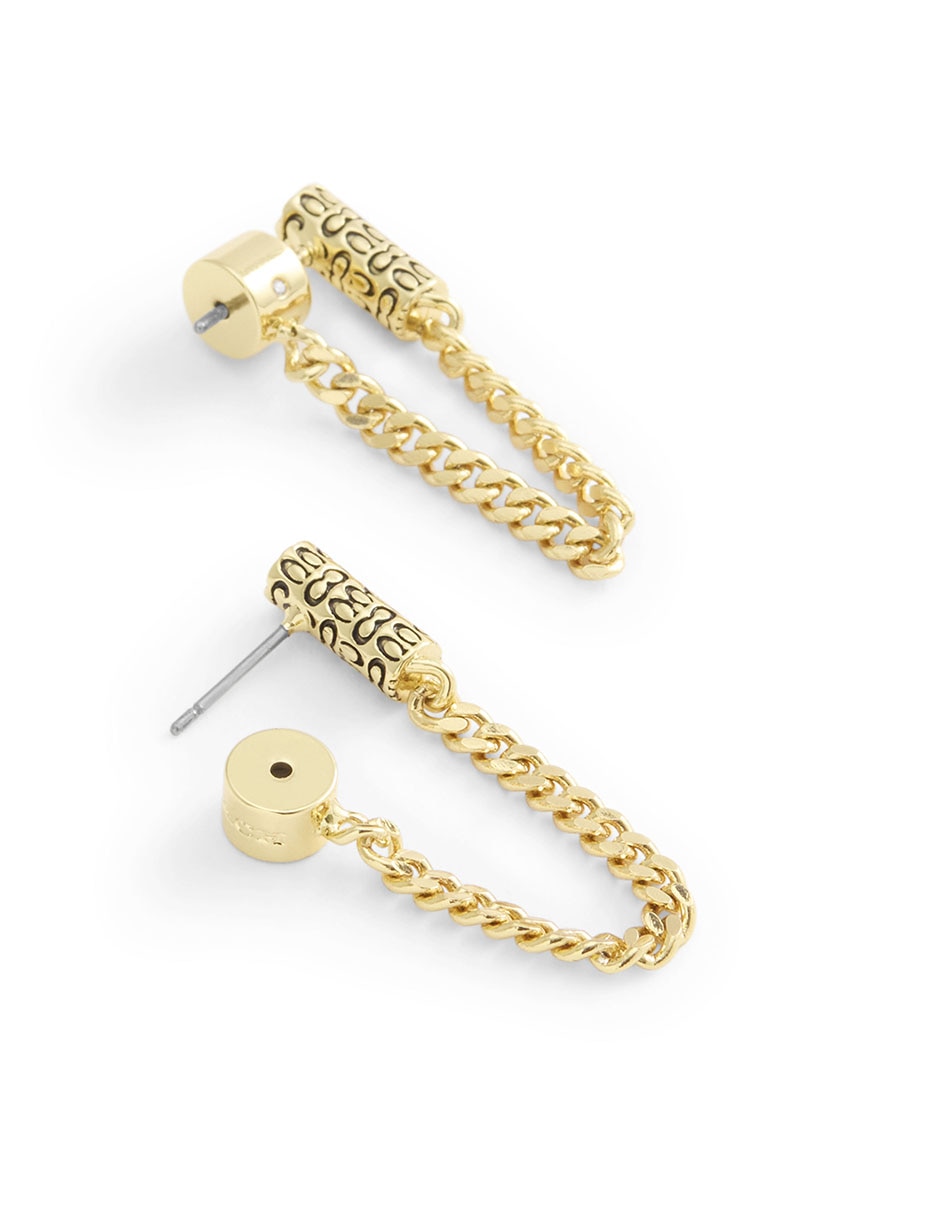 Aretes largos con acabado pulido 3