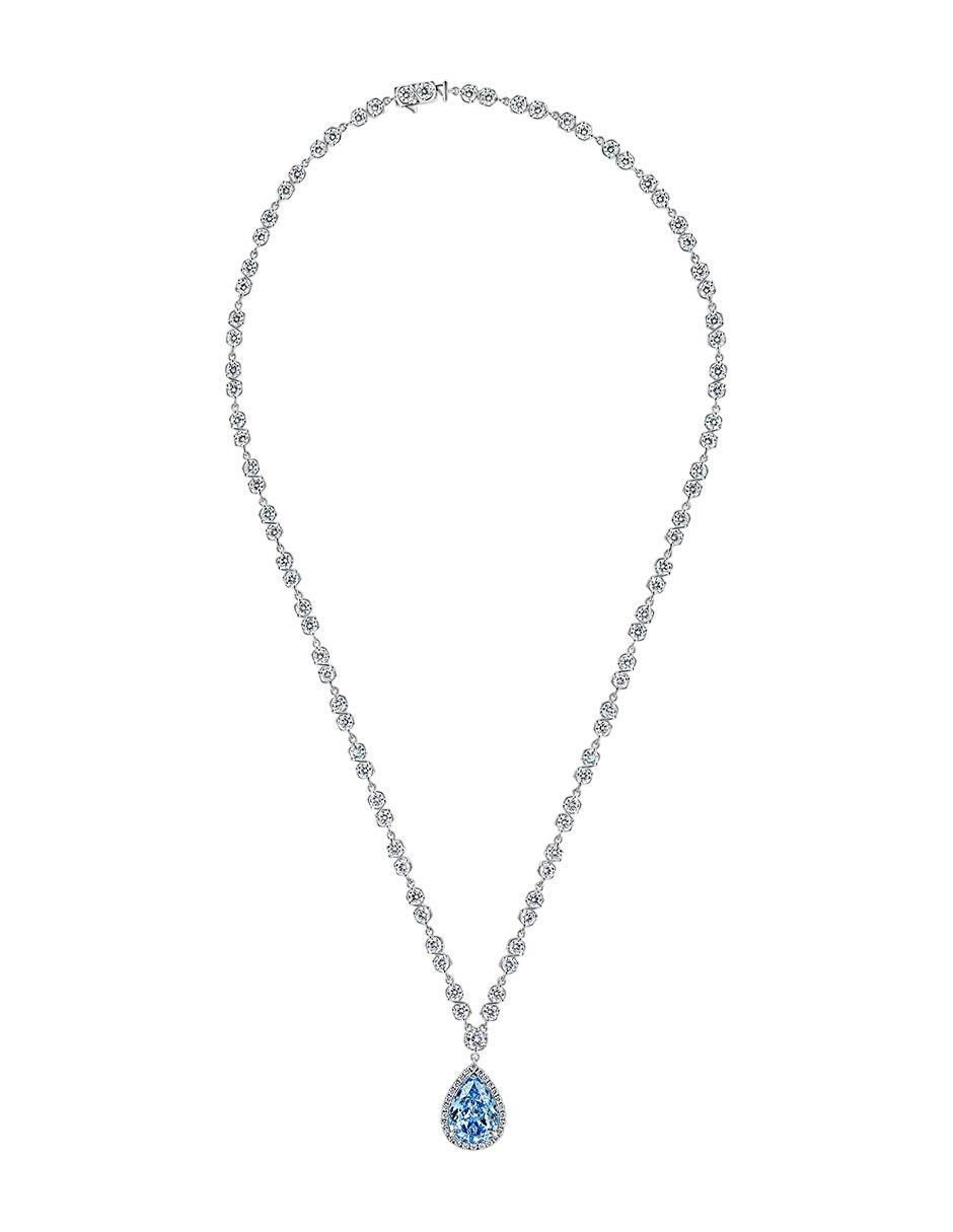 Collar de gota de plata P 925 2