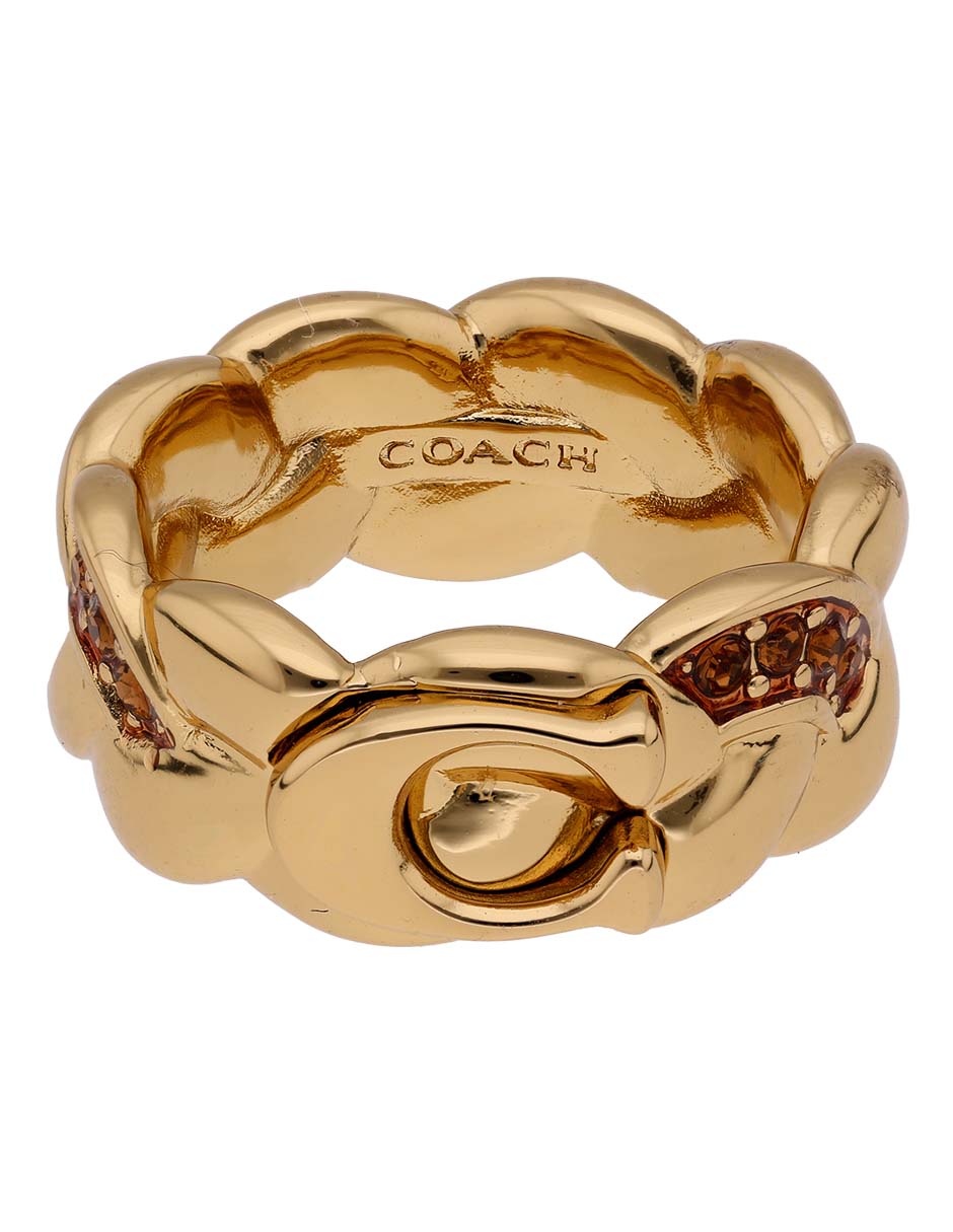 Anillo Braided Metal acabado brillante