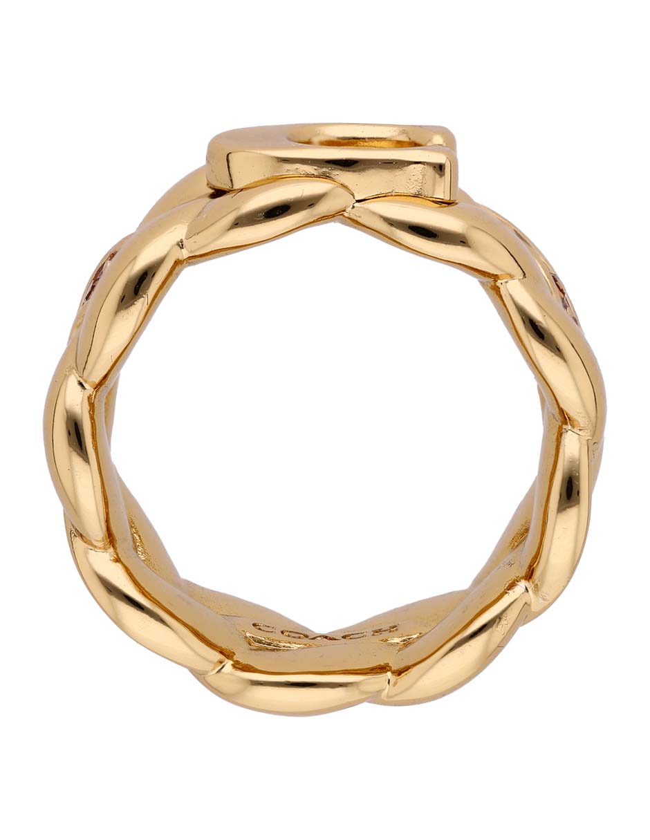 Anillo Braided Metal acabado brillante 2