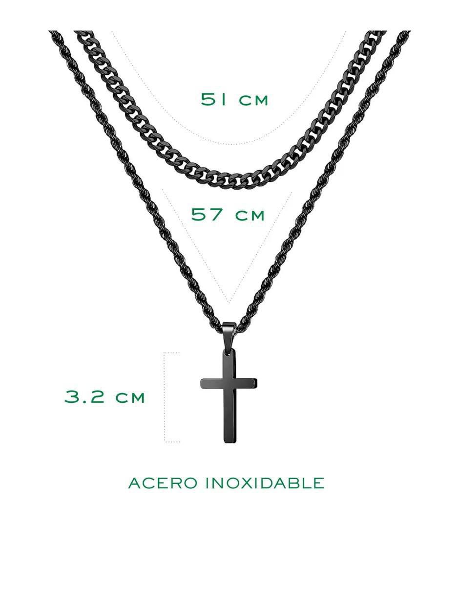 Collar y pulsera de cruz 6