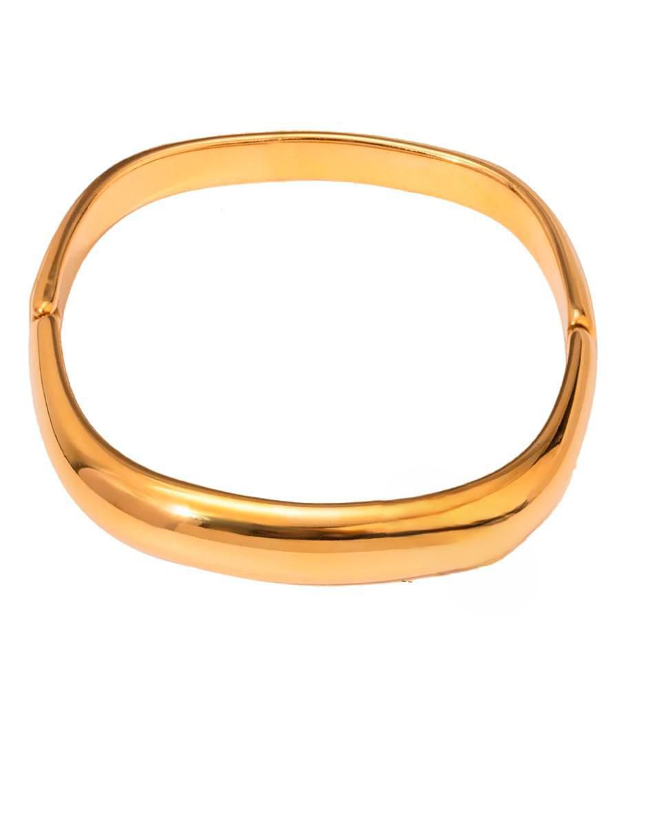 Brazalete de oro laminado 10 K acabado pulido
