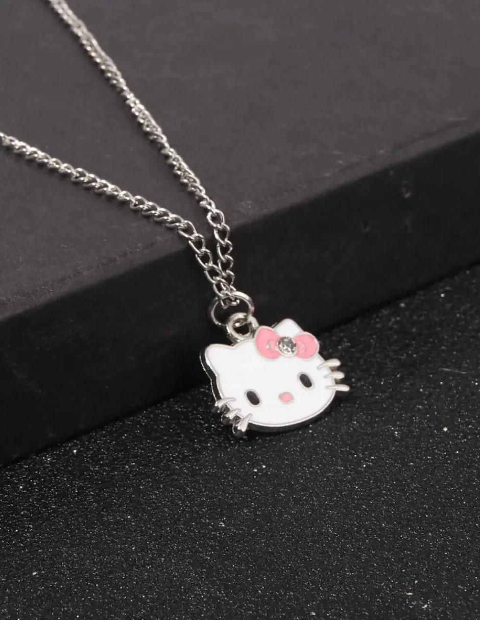 Aretes, collar y pulsera de figura Hello Kitty 5