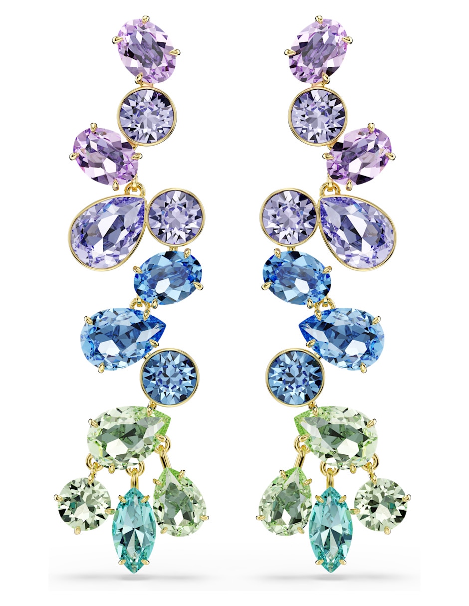 Aretes largos Gema con acabado brillante swarovski Aretes largos Gema con acabado brillante swarovski