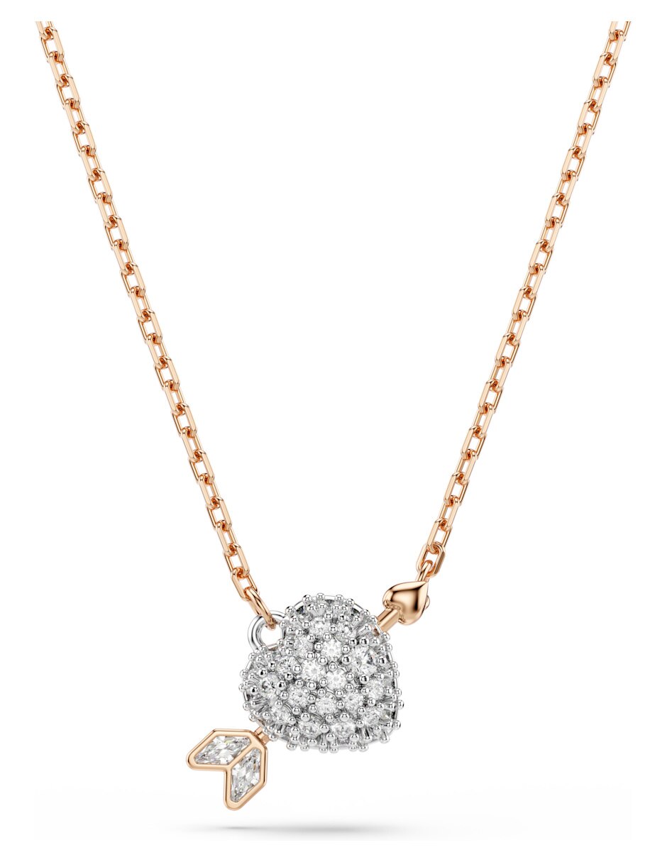 Set collar Idyllia E Heart de metal Swarovski 5
