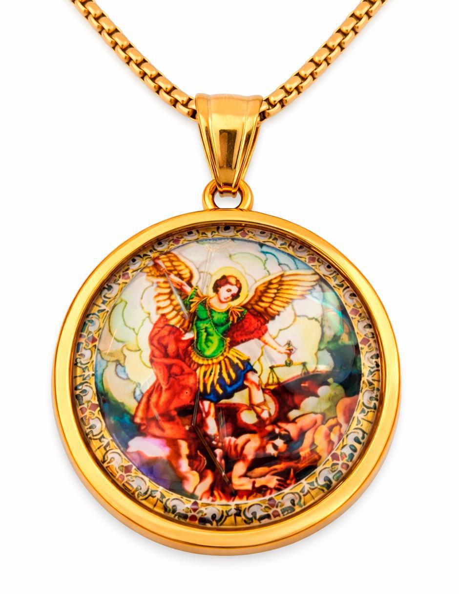 Collar con dije de ángel 14 K