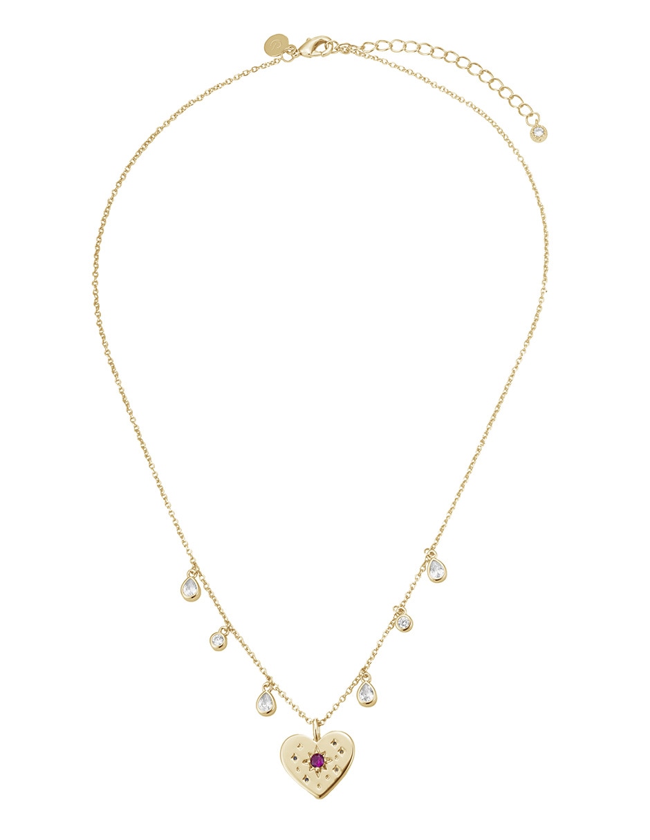 Collar de corazón Golden 14 K