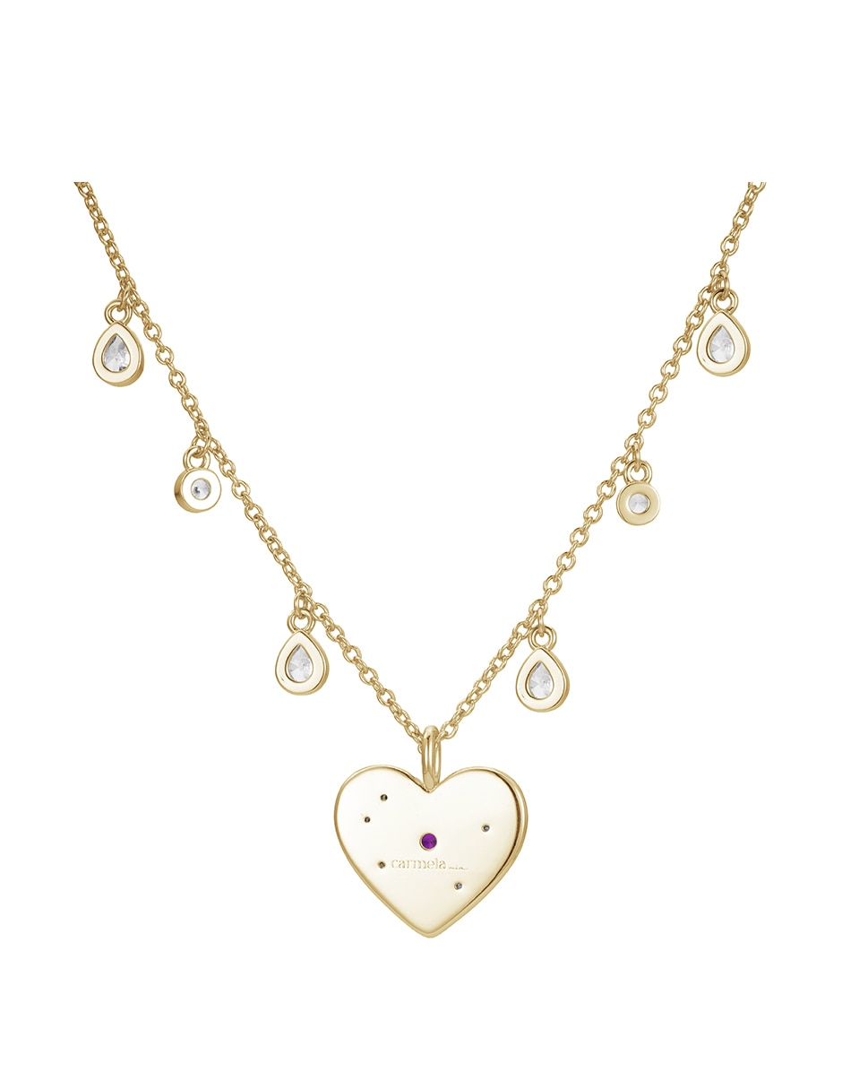 Collar de corazón Golden 14 K 2