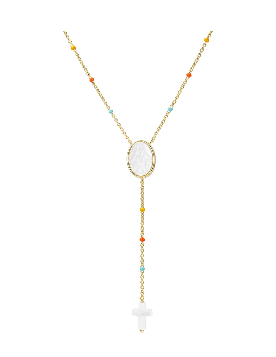 Collar ovalado religiosos 14 K 2