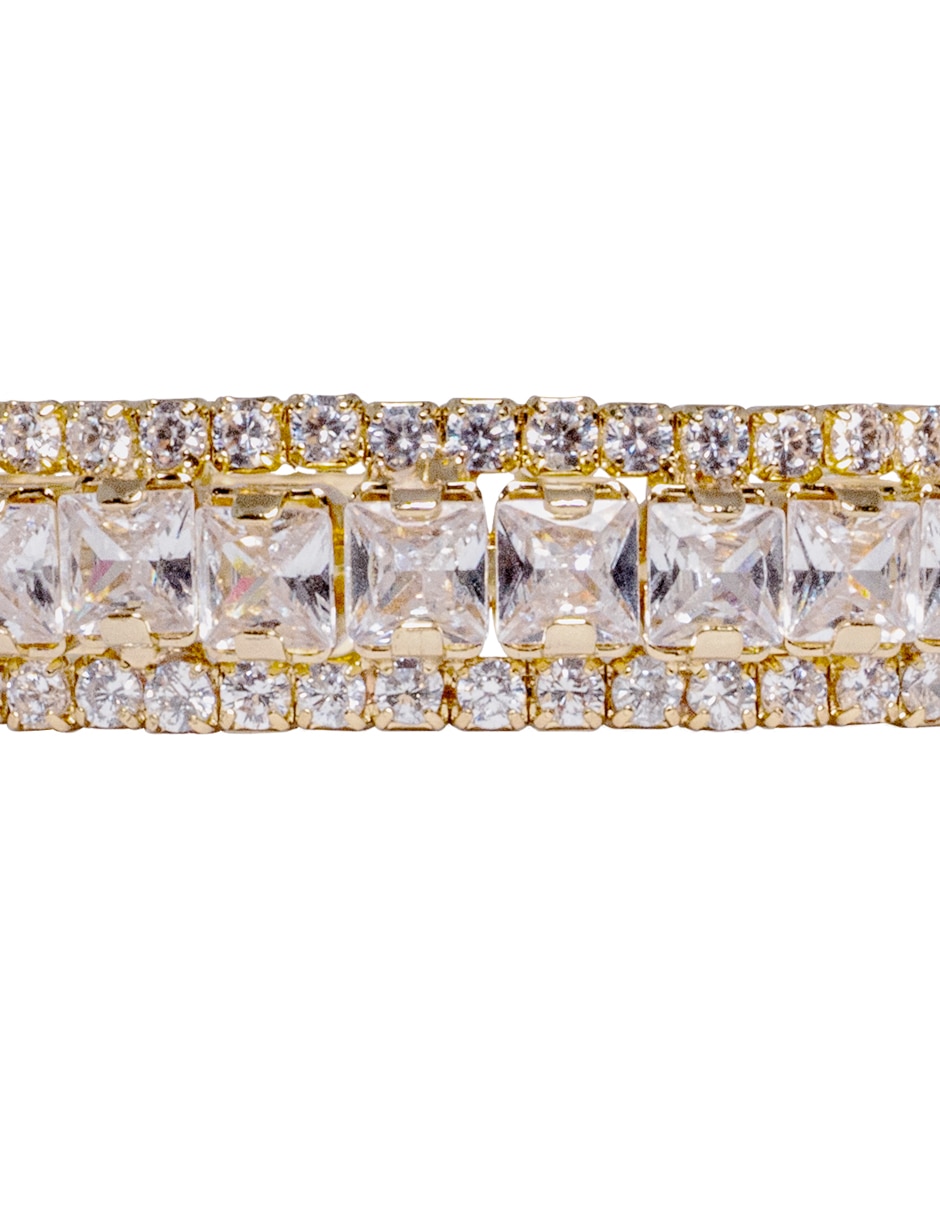 Brazalete con Zirconia cúbica Bangle Cup acabado Pavé 3