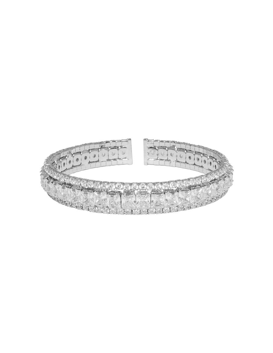 Brazalete con Zirconia cúbica Bangle Cup acabado Pavé 2