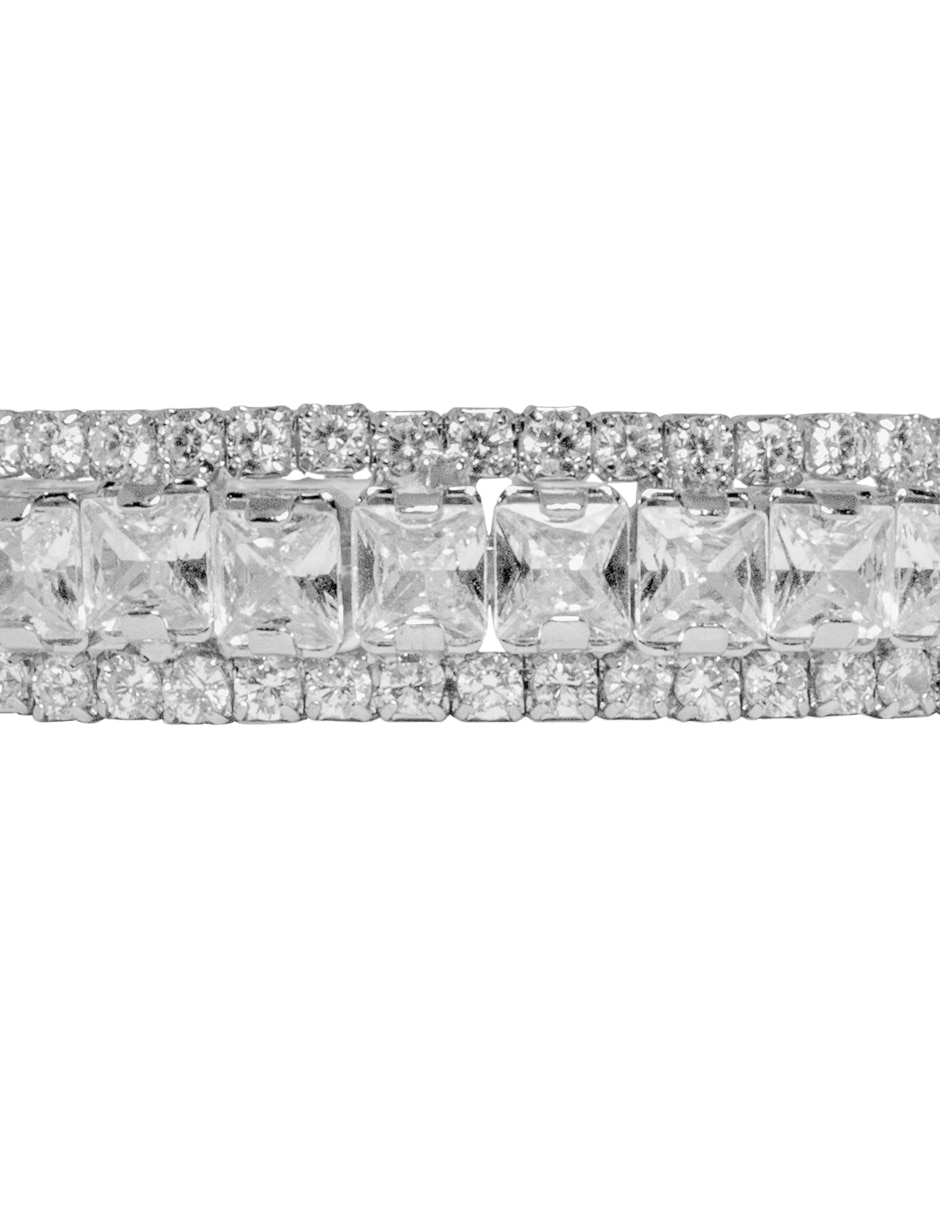Brazalete con Zirconia cúbica Bangle Cup acabado Pavé 3