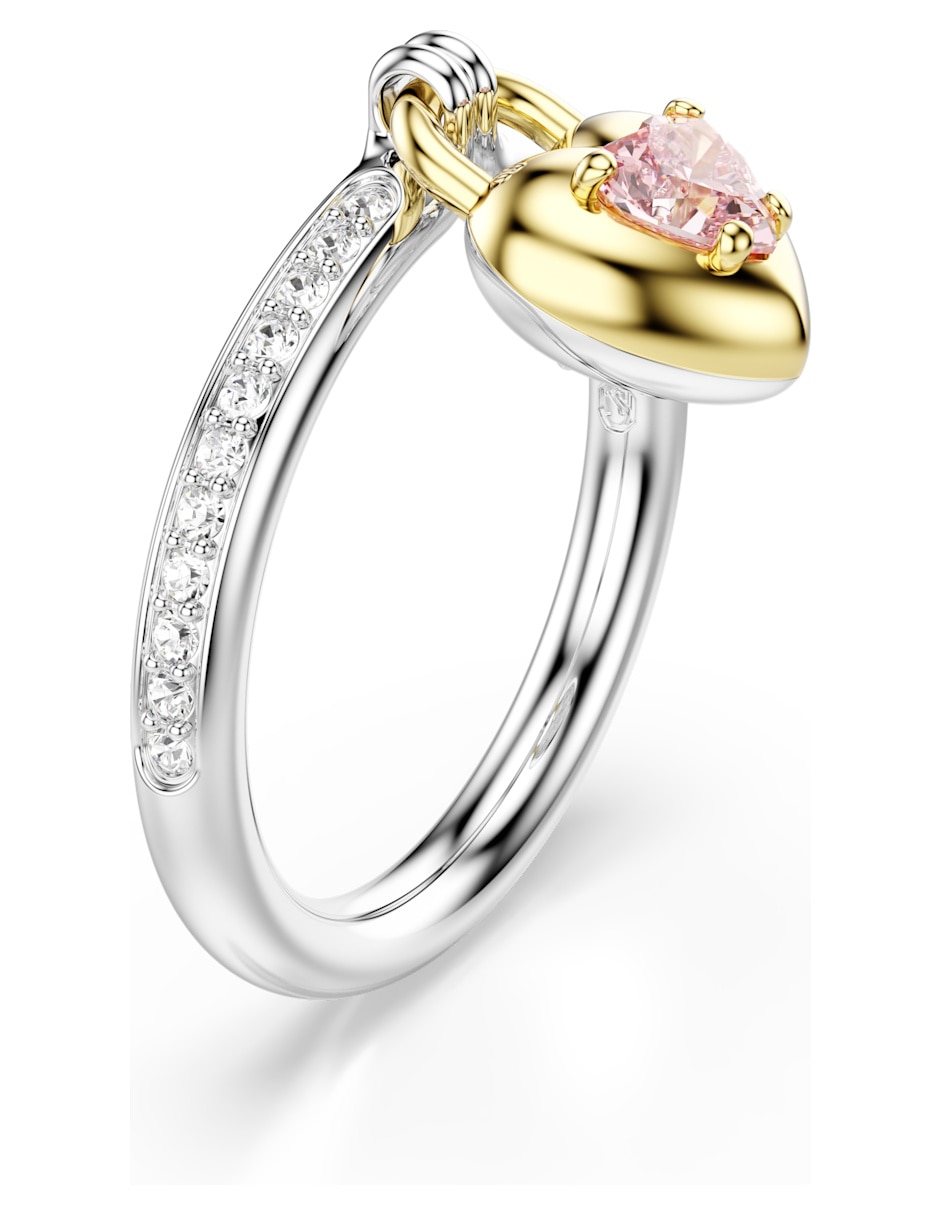 Anillo de corazón Idyllia de rodio Swarovski brillante 2