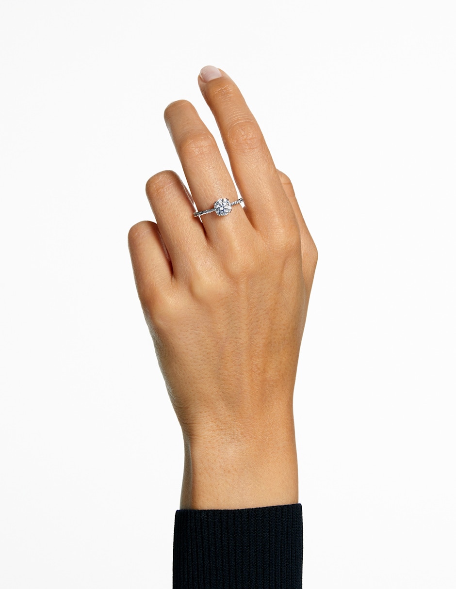 Anillo Re Stilla de rodio brillante 6