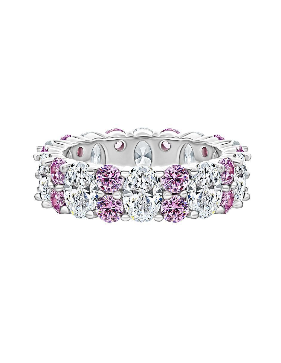 Anillo P 925 de plata zirconia acabado pavé