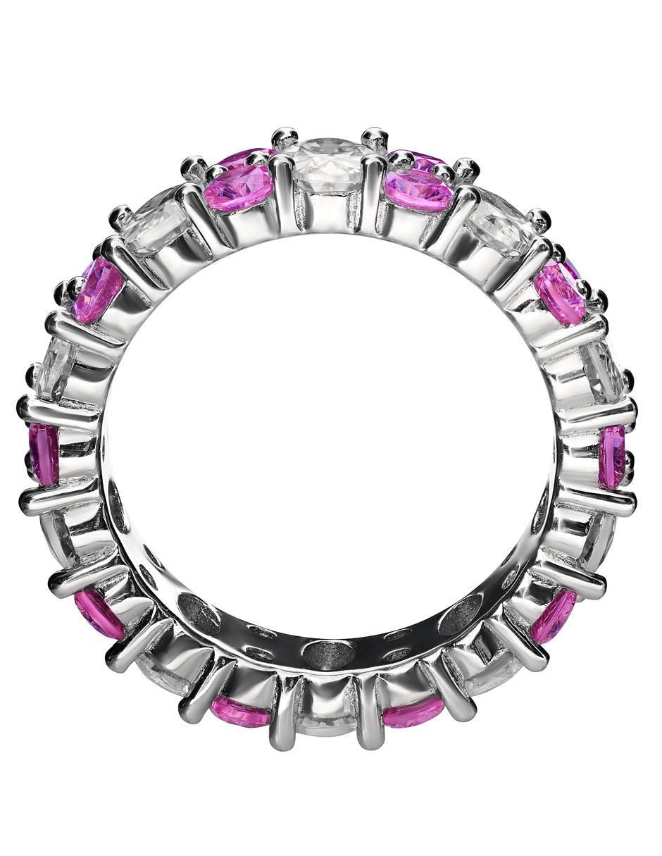 Anillo P 925 de plata zirconia acabado pavé 3