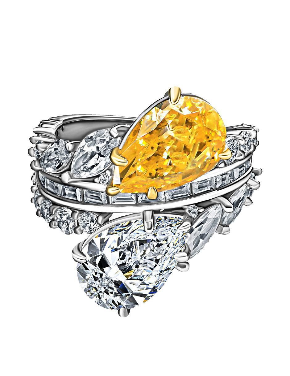 Anillo P 925 de plata zirconia brillante