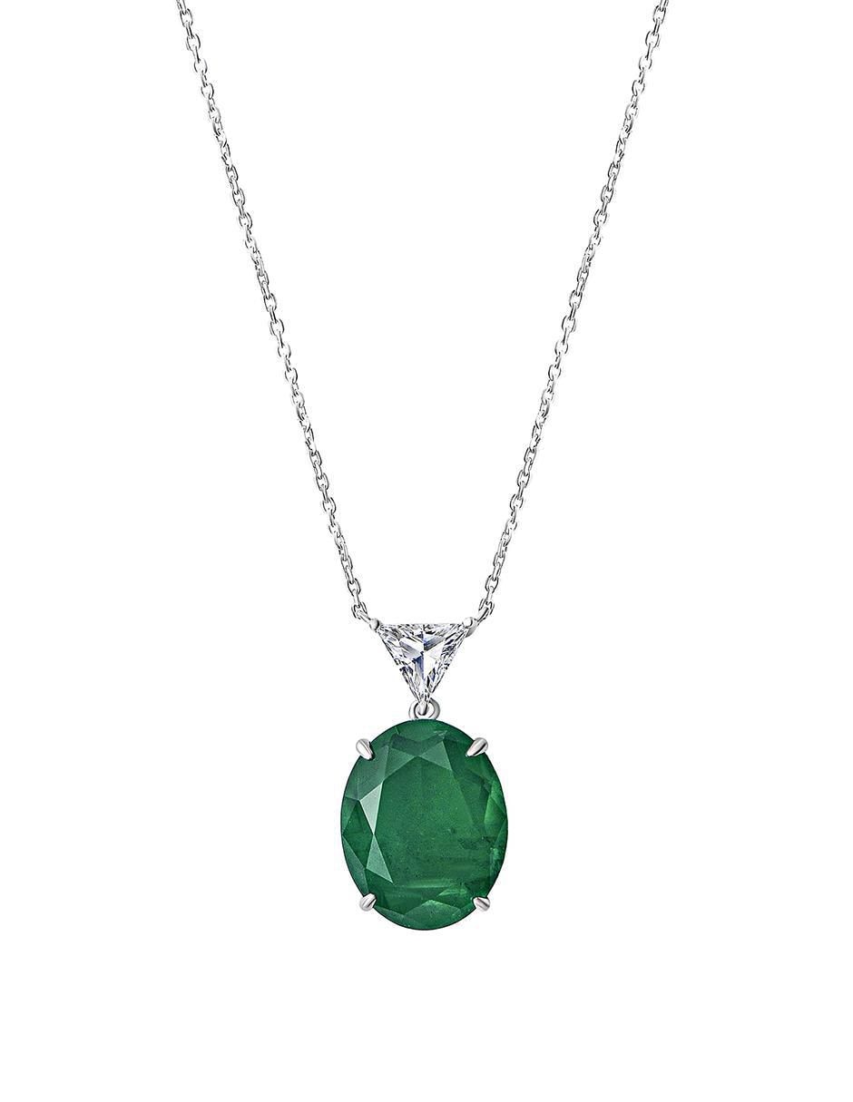 Collar ovalado de plata P 925