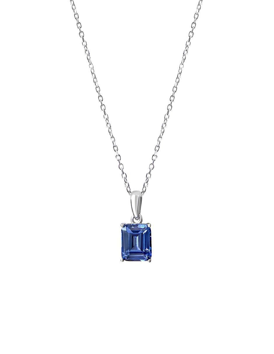 Collar rectangular de plata P 925