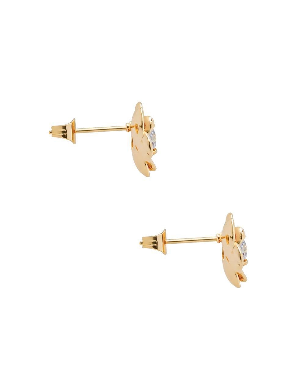 Aretes y collar de flor zirconia 5