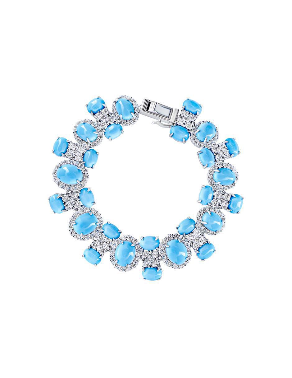 Pulsera de plata con turquesa P 925 acabado brillante Pulsera de plata con turquesa P 925 acabado brillante