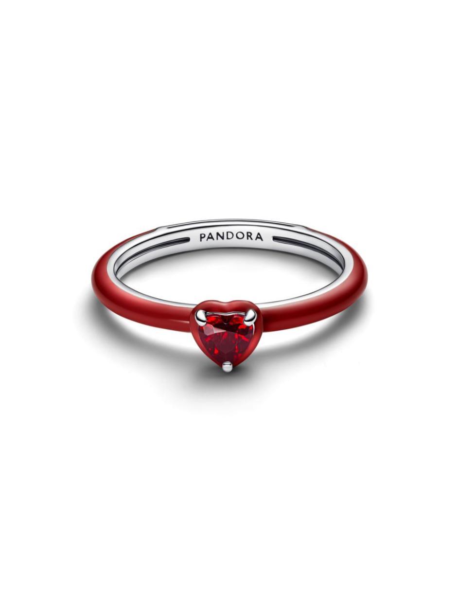Anillo de corazón P 925 de plata cristal brillante 3