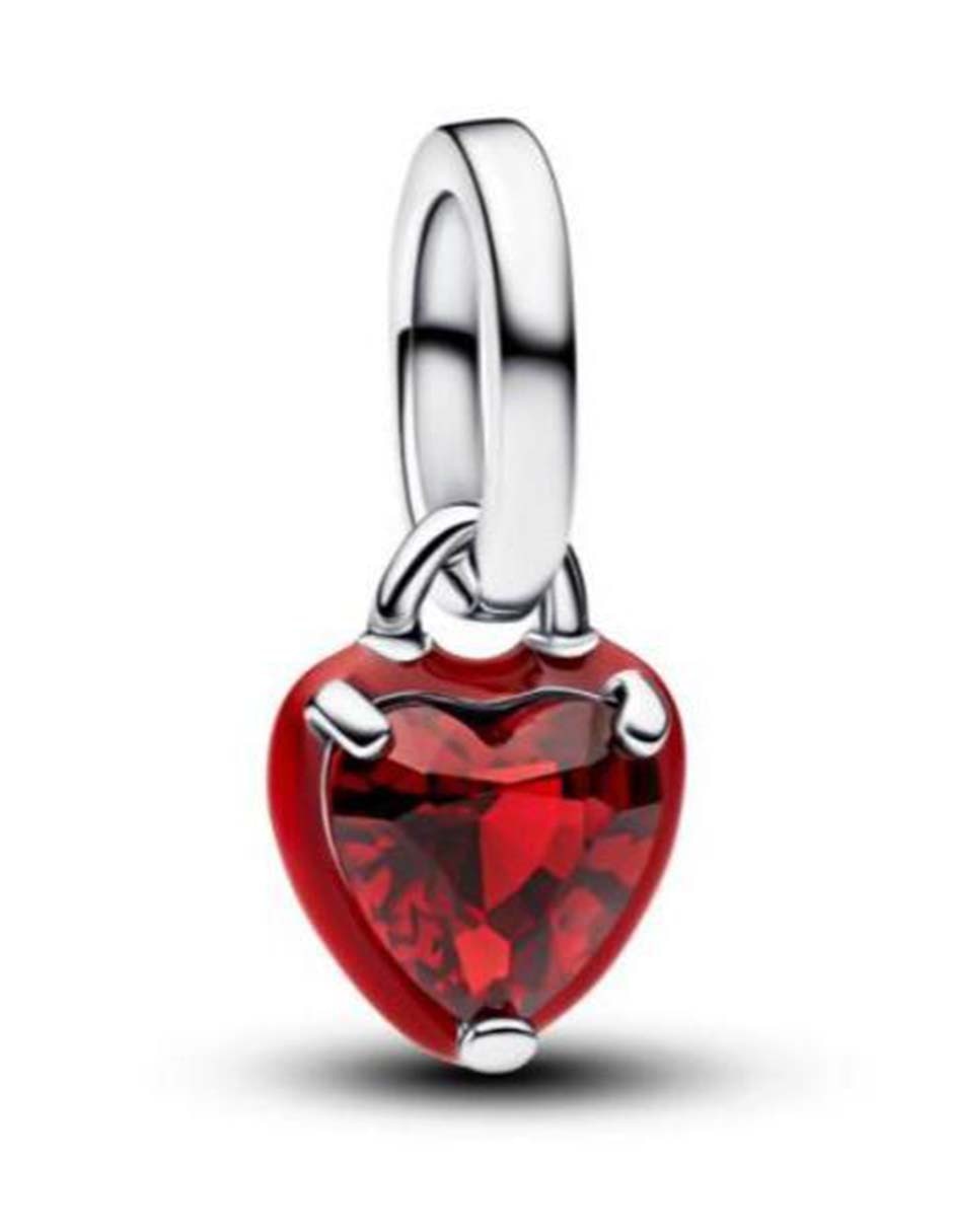 Charm de corazón ME de plata P 925 cristal