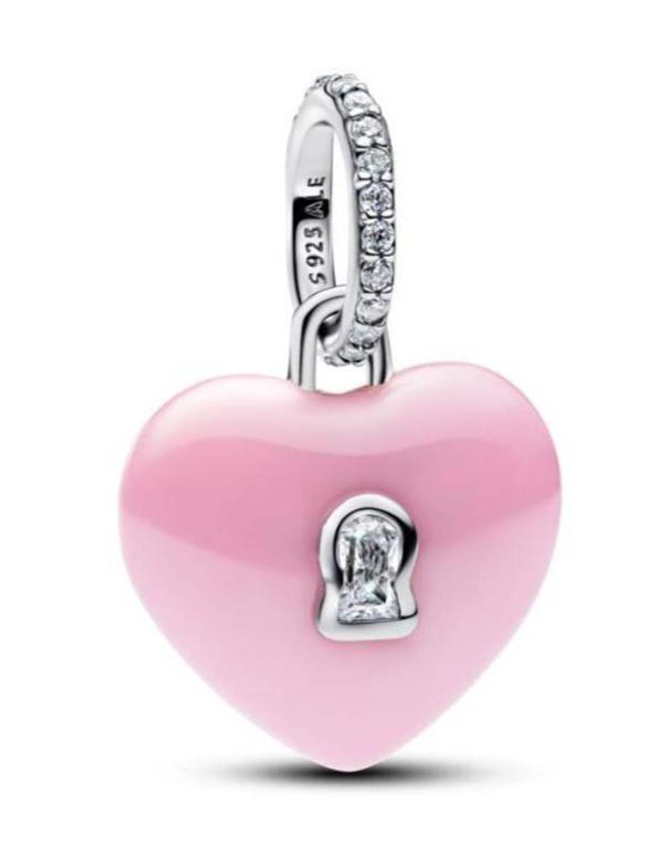 Charm de corazón Moments de plata P 925 zirconia cúbica