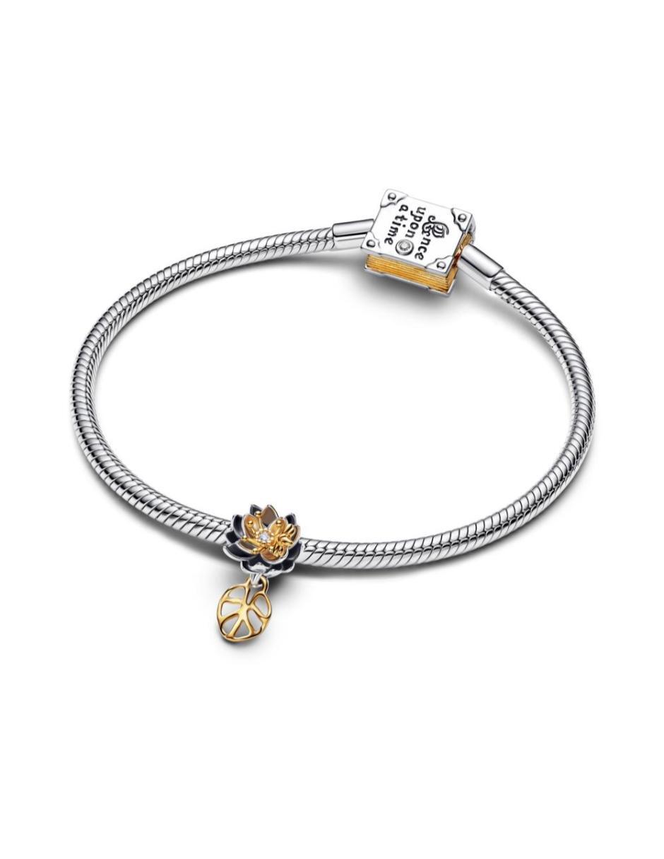 Charm de flor Disney x Pandora Tiana de plata P 925 diamante 2