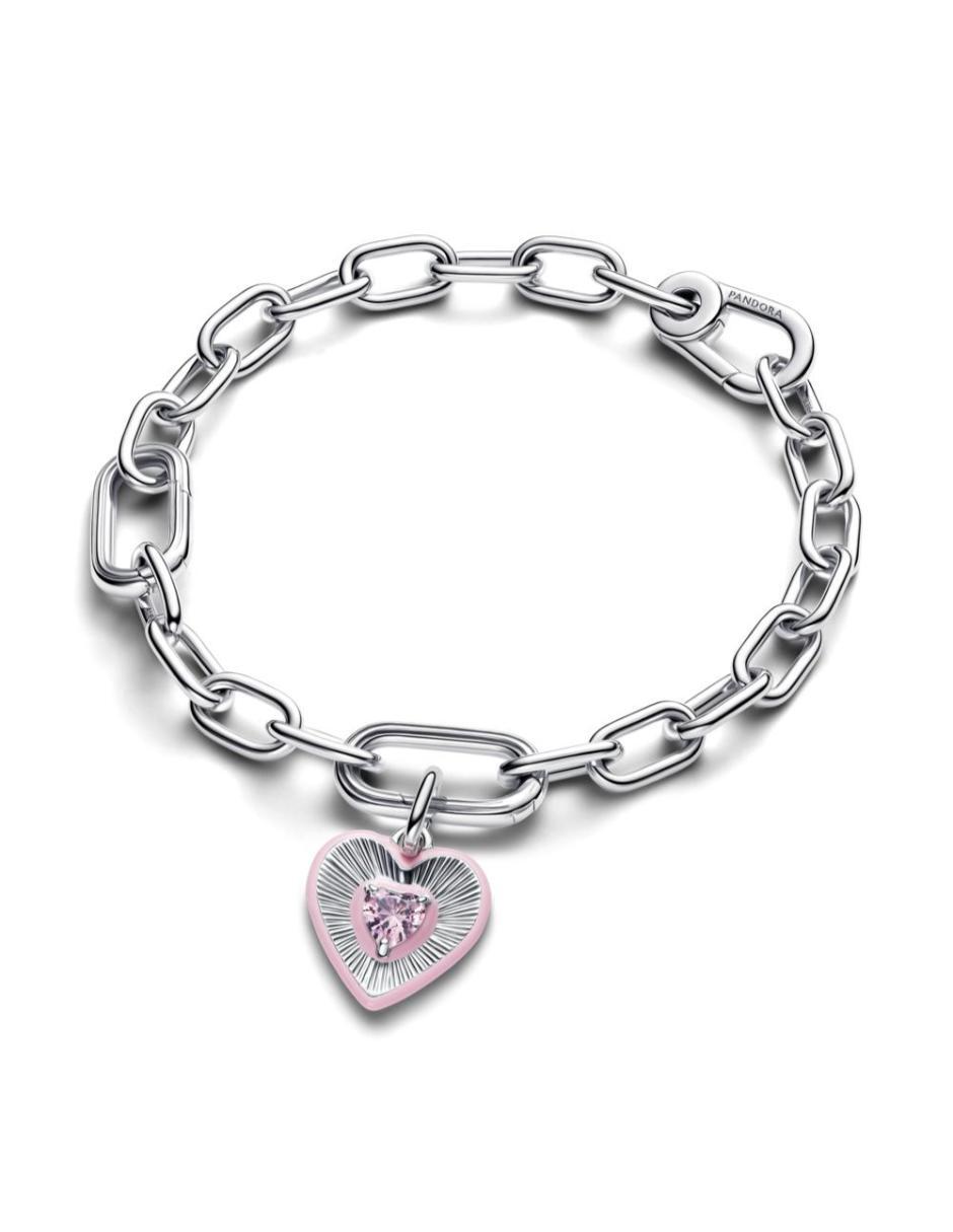 Charm de corazón ME de plata P 925 cristal 2