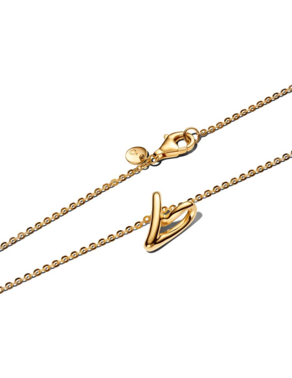 Collar de corazón Essence de plata P 925 2