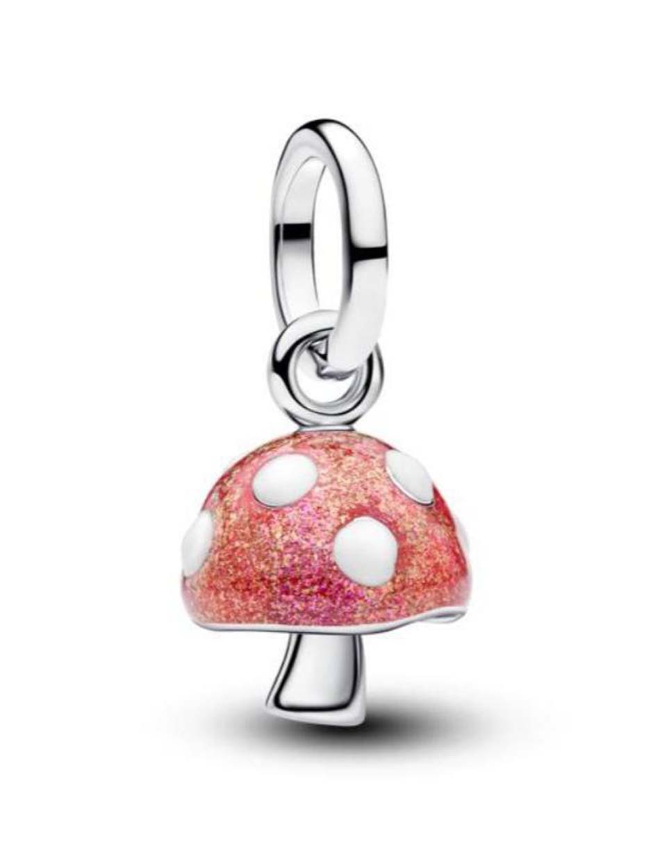 Charm de hongo Moments de plata P 925
