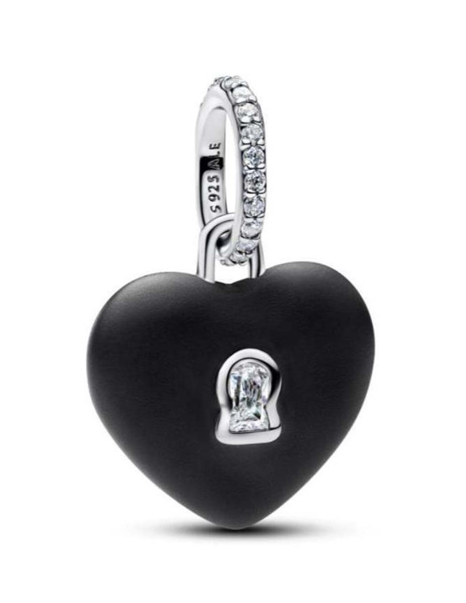 Charm de corazón Moments de plata P 925 zirconia cúbica Charm de corazón Moments de plata P 925 zirconia cúbica