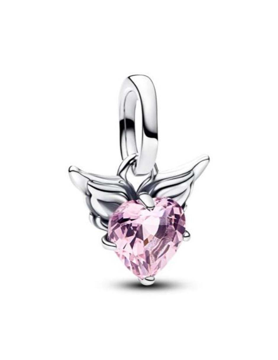 Charm de corazón ME de plata P 925 cristal